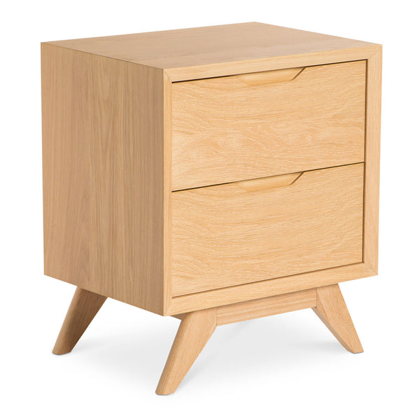 Erika Scandinavian Wooden 2 Drawer Bedside Table - The Design Edit ...