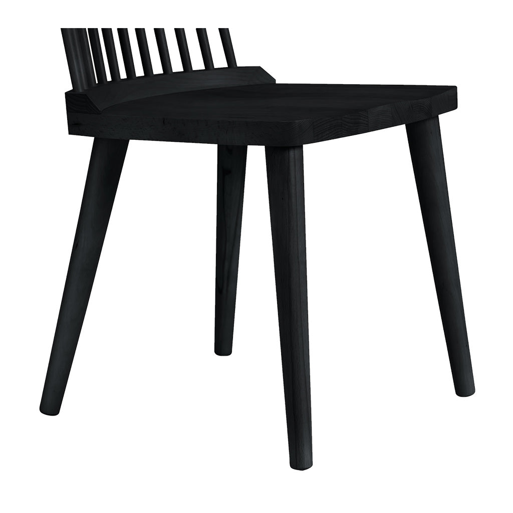 Black spindle back online dining chairs